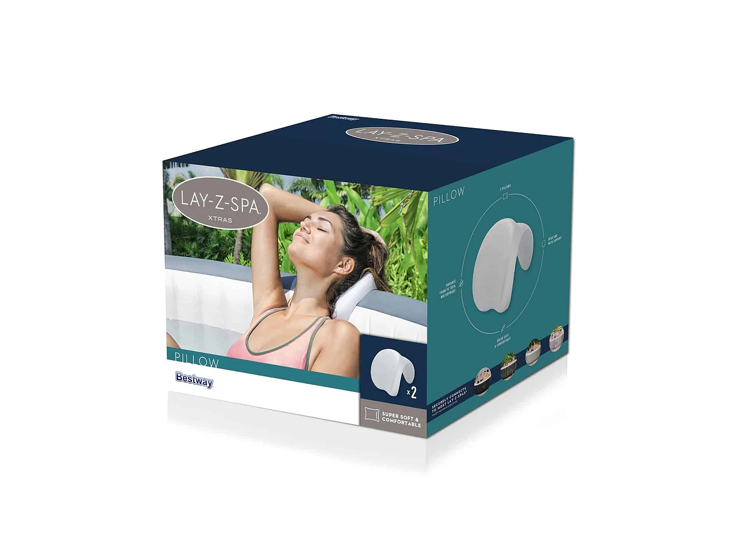 Bestway Oreiller Lay-Z-Spa 25x19,5x17,5 cm