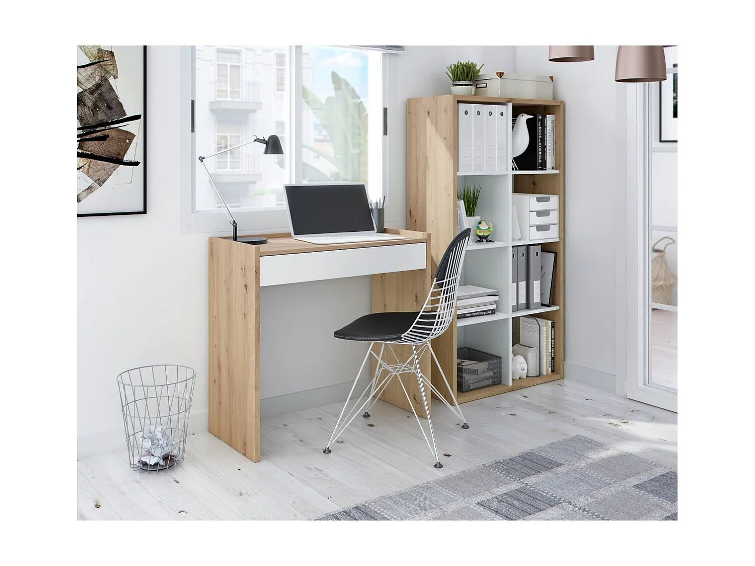 Schreibtisch mit 1 Schublade Noa - L82 cm