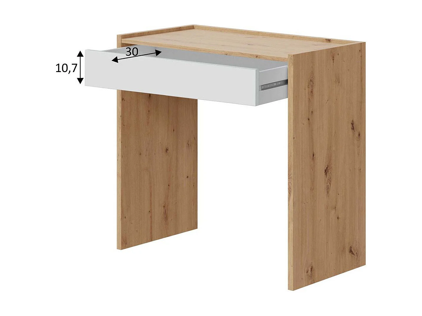 Bureau 1 tiroir Noa - L82 cm
