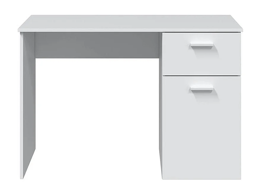 Schreibtisch weißer Spanplatte 73x108x50cm