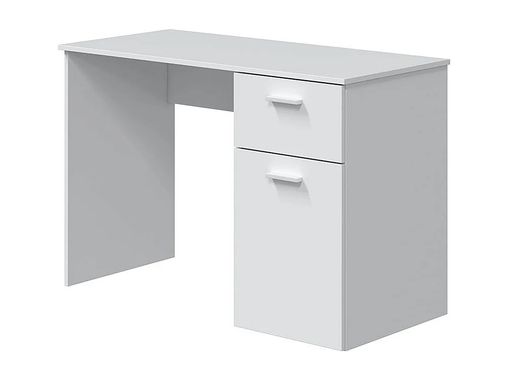 Schreibtisch weißer Spanplatte 73x108x50cm