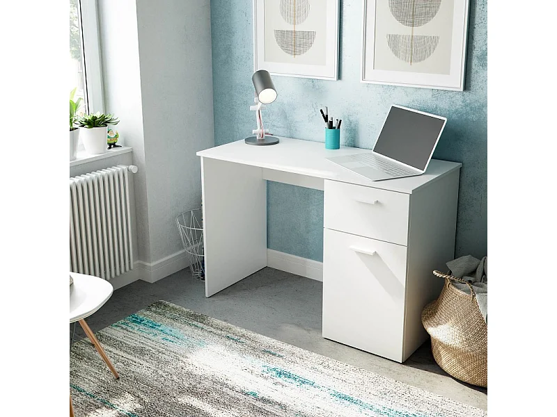 Escritório em aglomerado branco 73x108x50cm