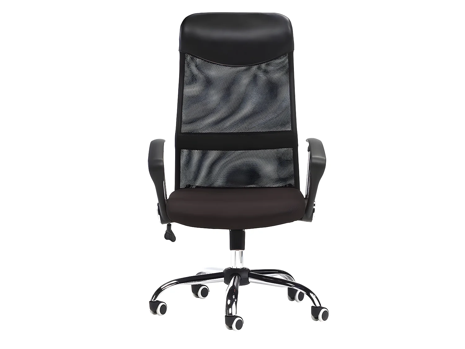 Silla de oficina Mega Negro Polipiel - Negro 3D