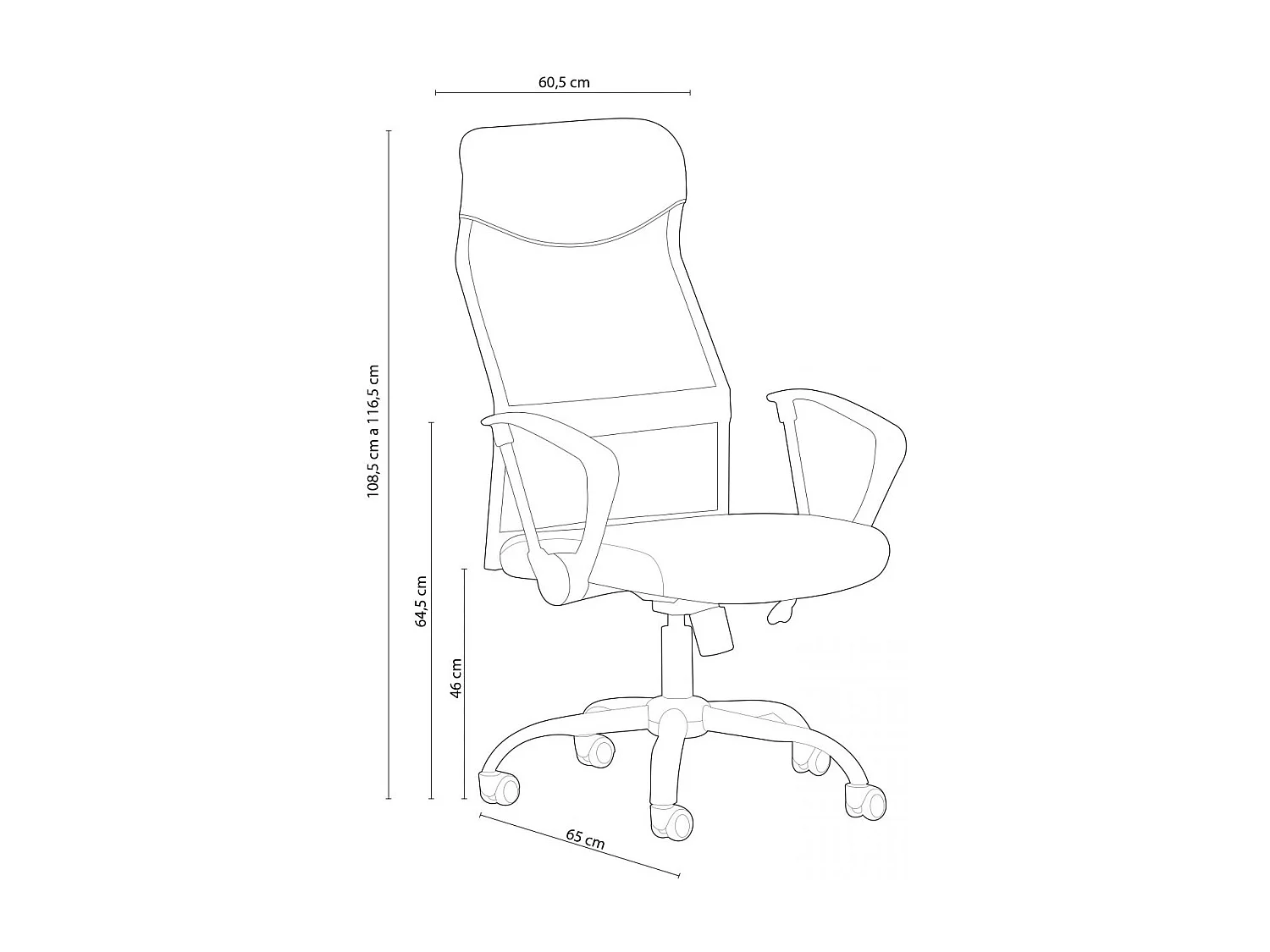 Mega cadeira de escritório