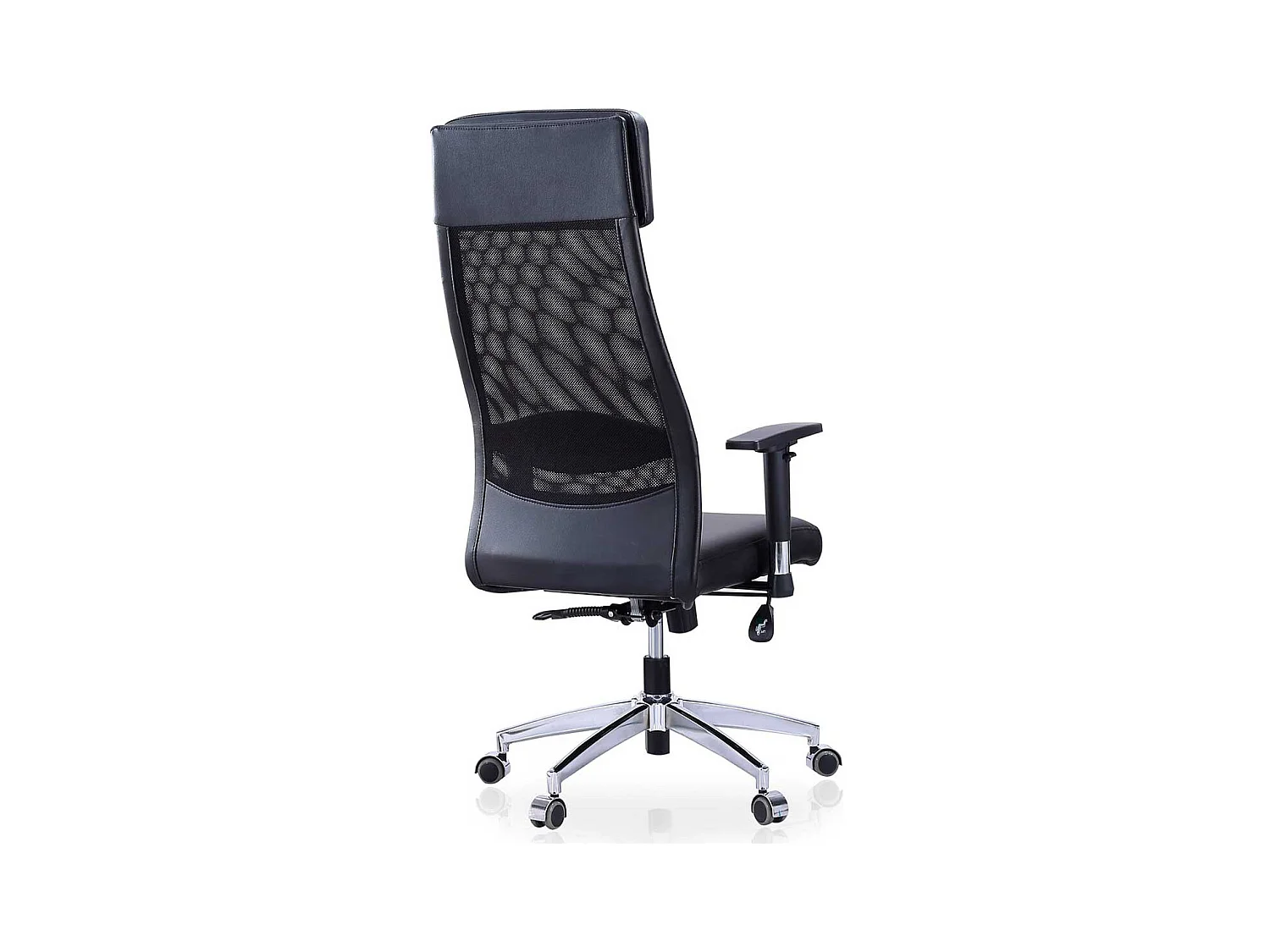 Sillón giratorio Airflow reclinable con cojín y altura regulable negro Adec