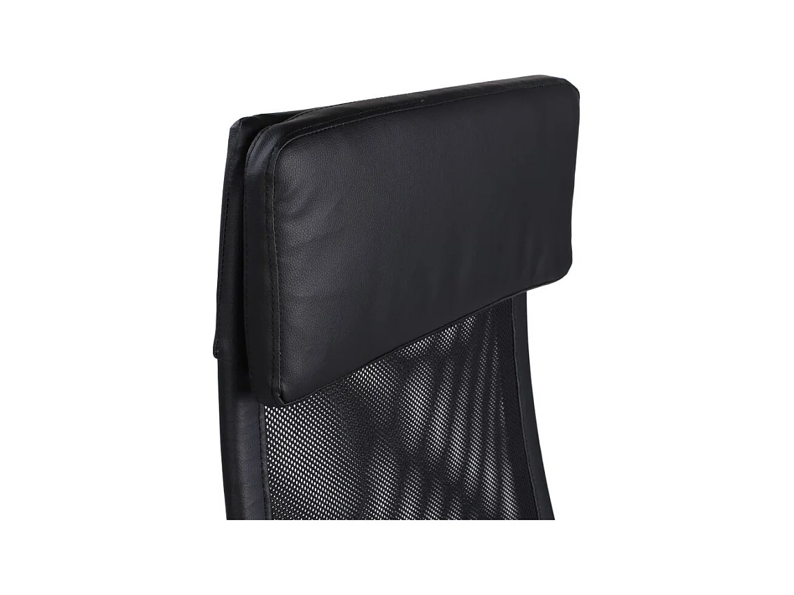 Sillón giratorio Airflow reclinable con cojín y altura regulable negro Adec