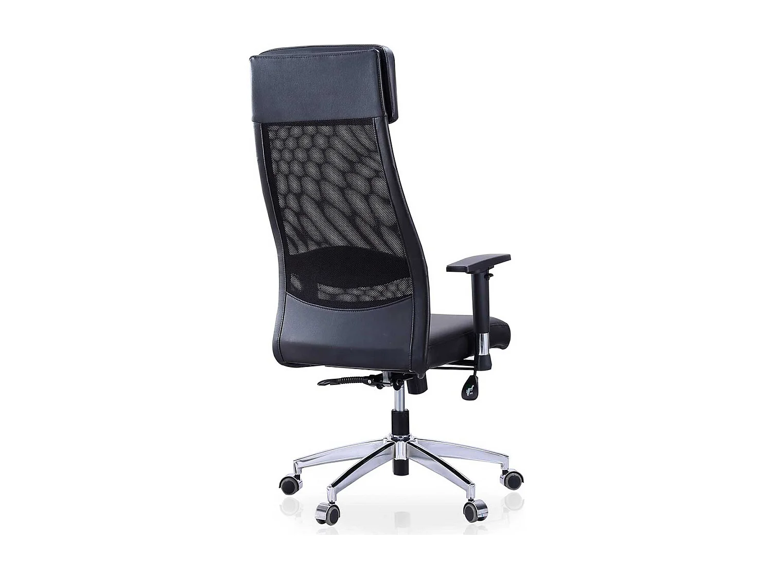 Sillón giratorio Airflow reclinable con cojín y altura regulable negro Adec
