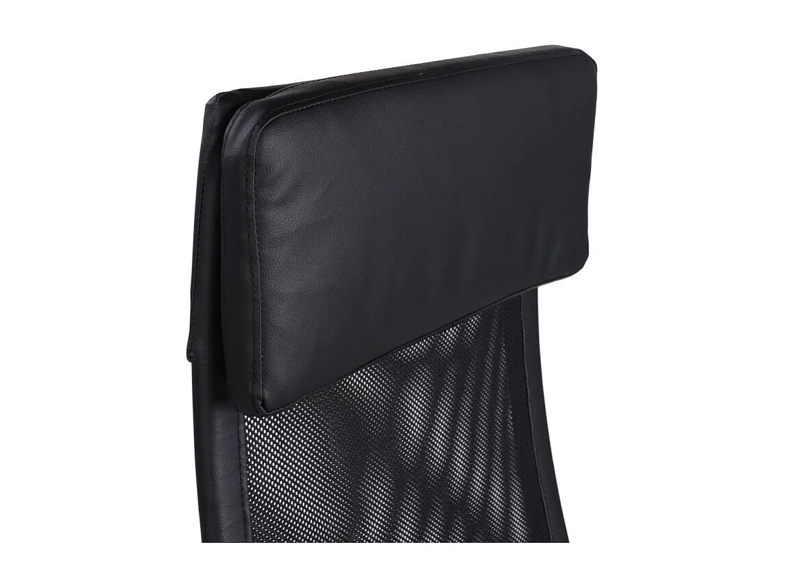 Sillón giratorio Airflow reclinable con cojín y altura regulable negro Adec