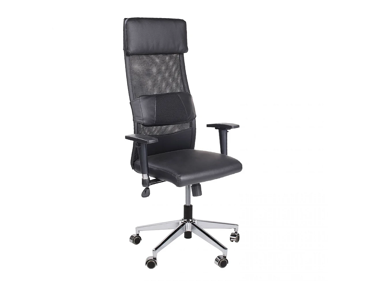 Silla de oficina con respaldo transpirable en negro 120-128x65 cm Airflow Negro