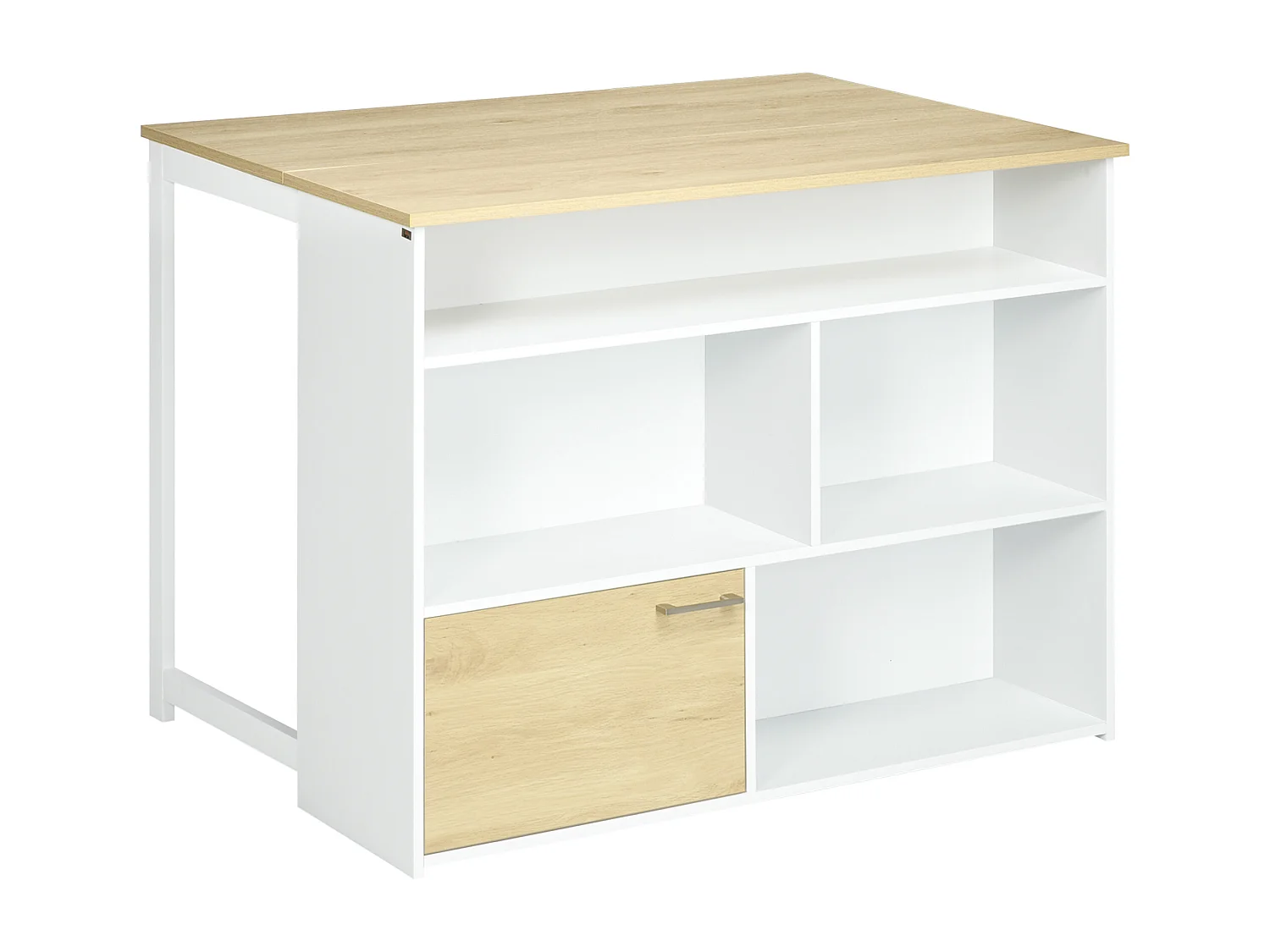 Mesa de bar blanco 116x79.5x91 cm HOMCOM