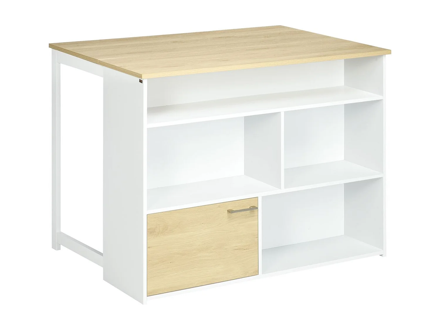 Mesa de bar blanco 116x79.5x91 cm HOMCOM