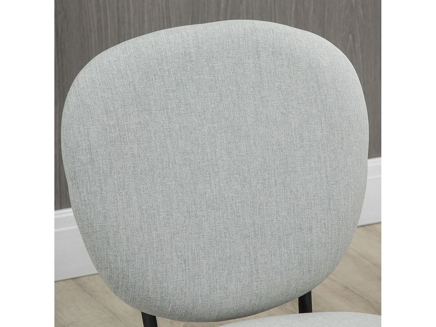 Sillas de comedor gris claro 46x59x82 cm HOMCOM