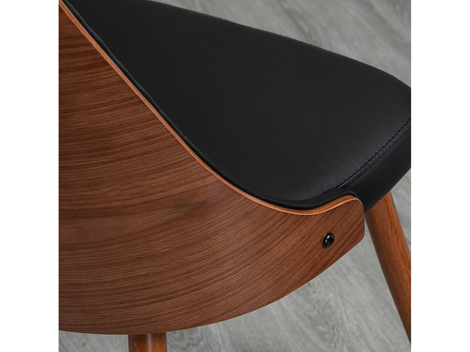 Sillas de comedor negro 50.5x59x82 cm HOMCOM