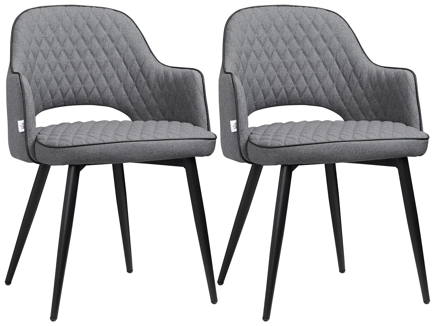 Sillas de comedor gris 55x55x81 cm HOMCOM