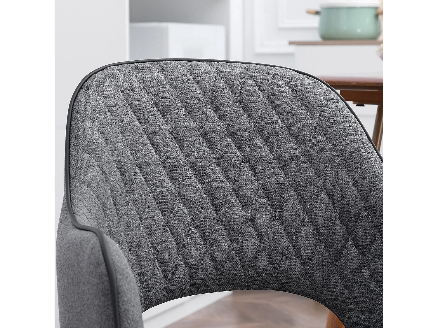 Sillas de comedor gris 55x55x81 cm HOMCOM