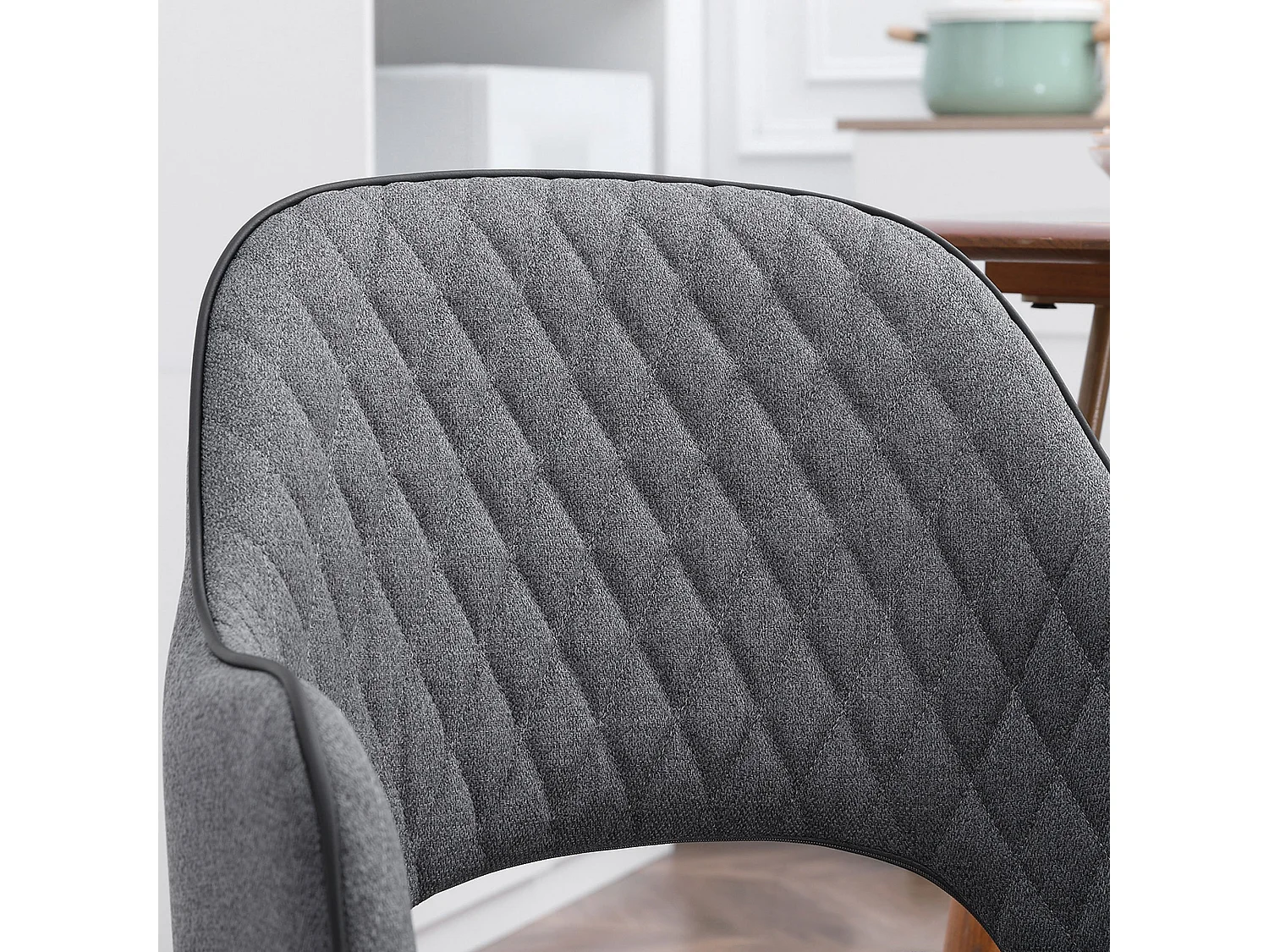 Sillas de comedor gris 55x55x81 cm HOMCOM