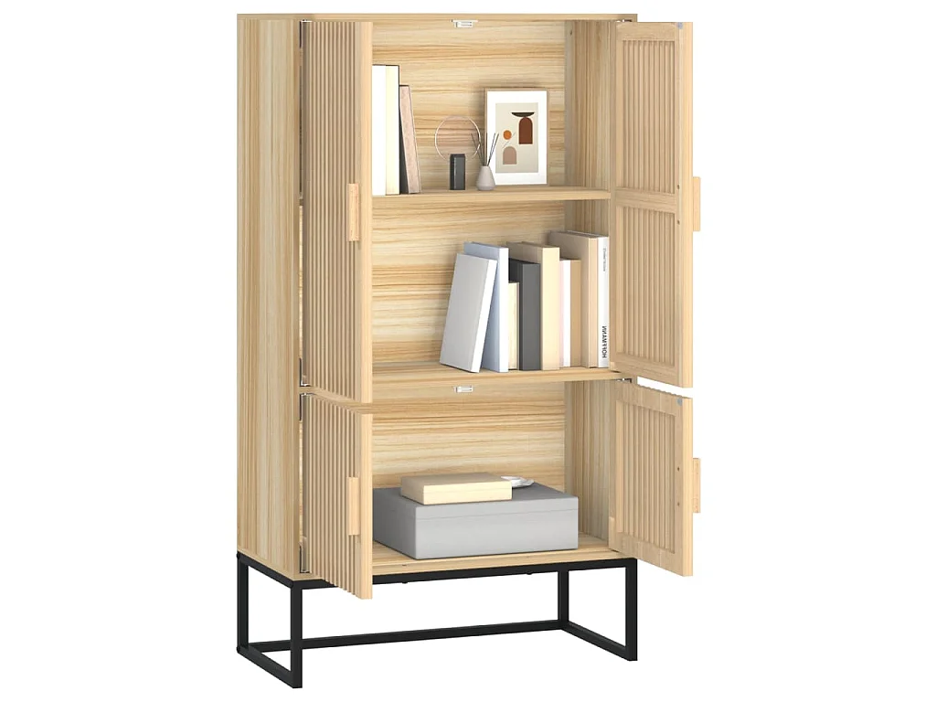 Aparador alto madera contrachapada 70x35x125 cm
