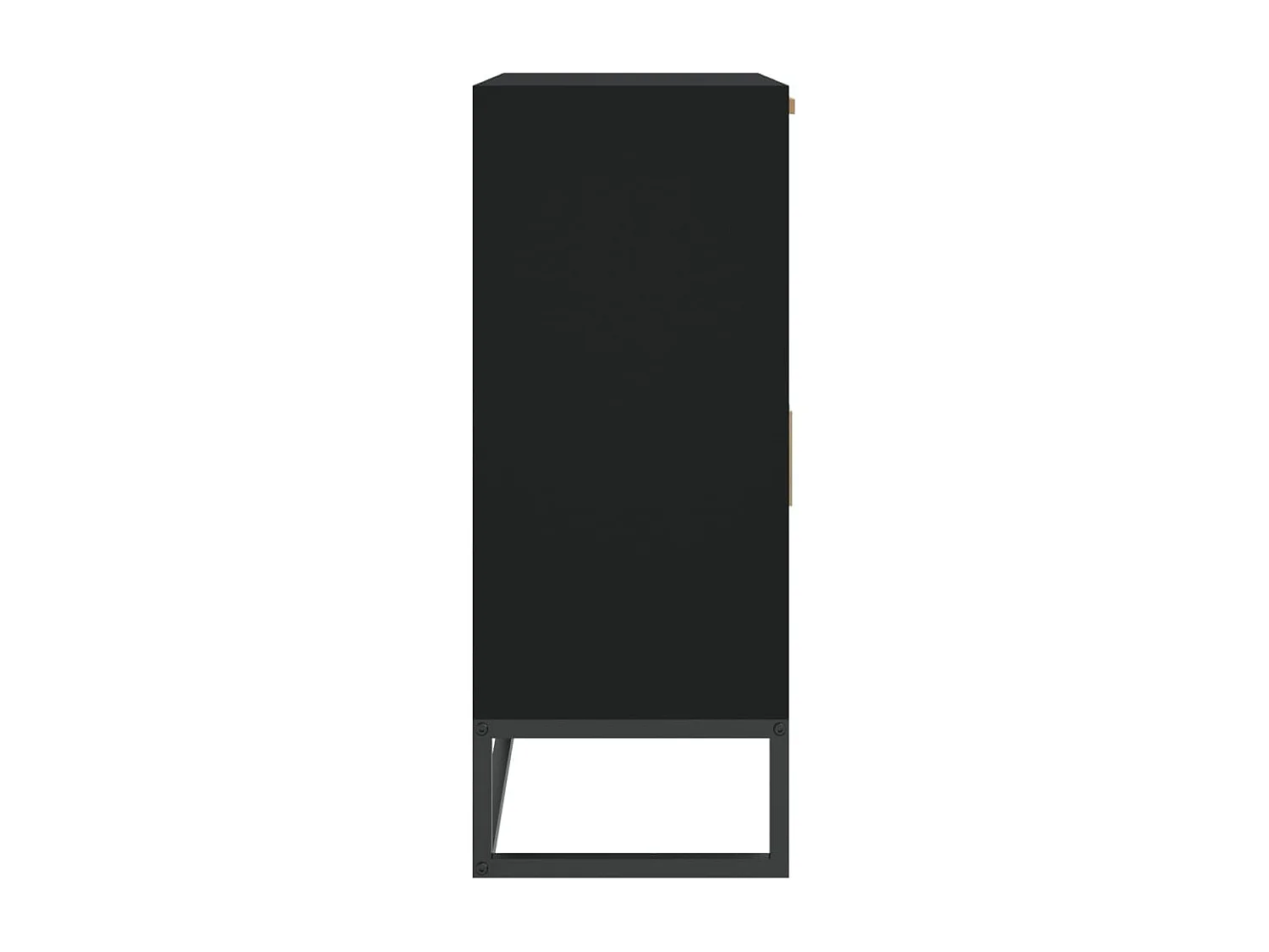 Buffet noir 60x30x75 cm bois d'ingénierie