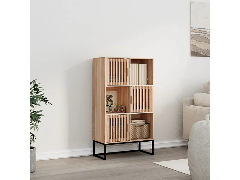 Buffet haut 70x35x125 cm bois d'ingénierie