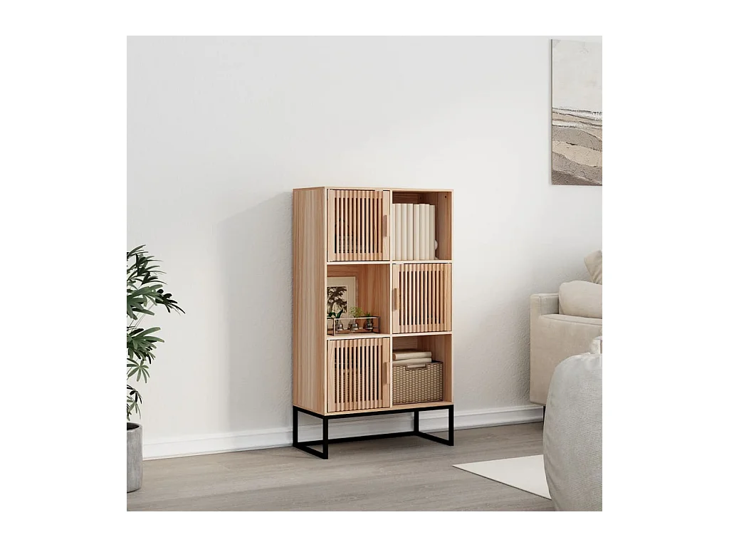 Buffet haut 70x35x125 cm bois d'ingénierie