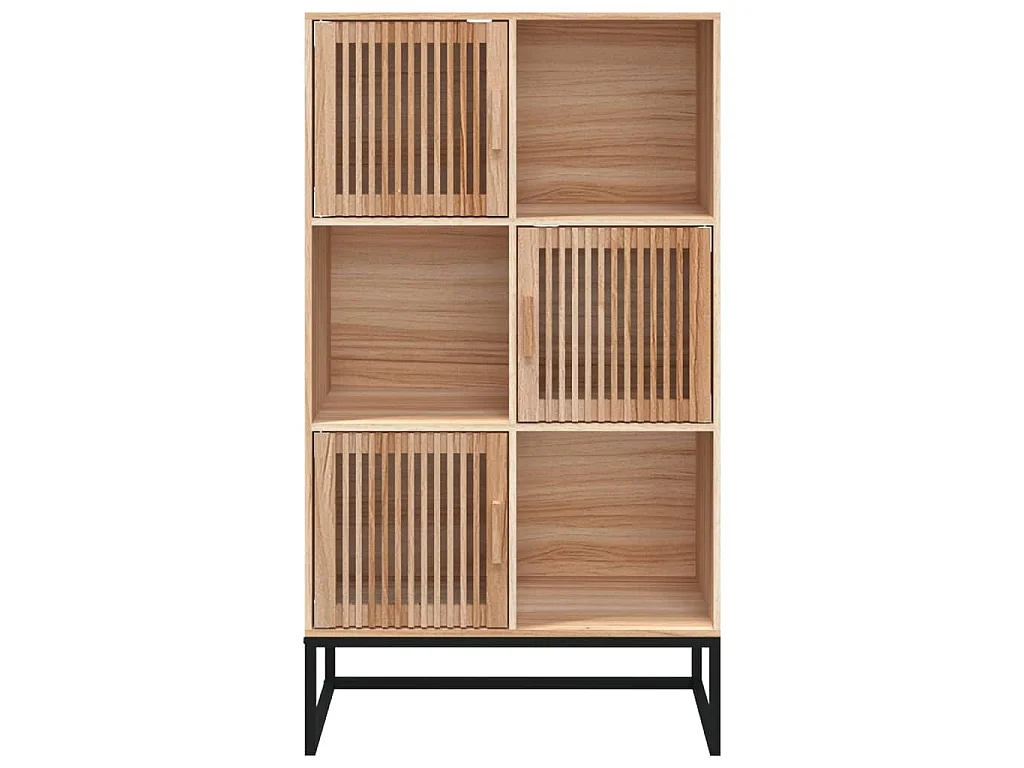 Buffet haut 70x35x125 cm bois d'ingénierie