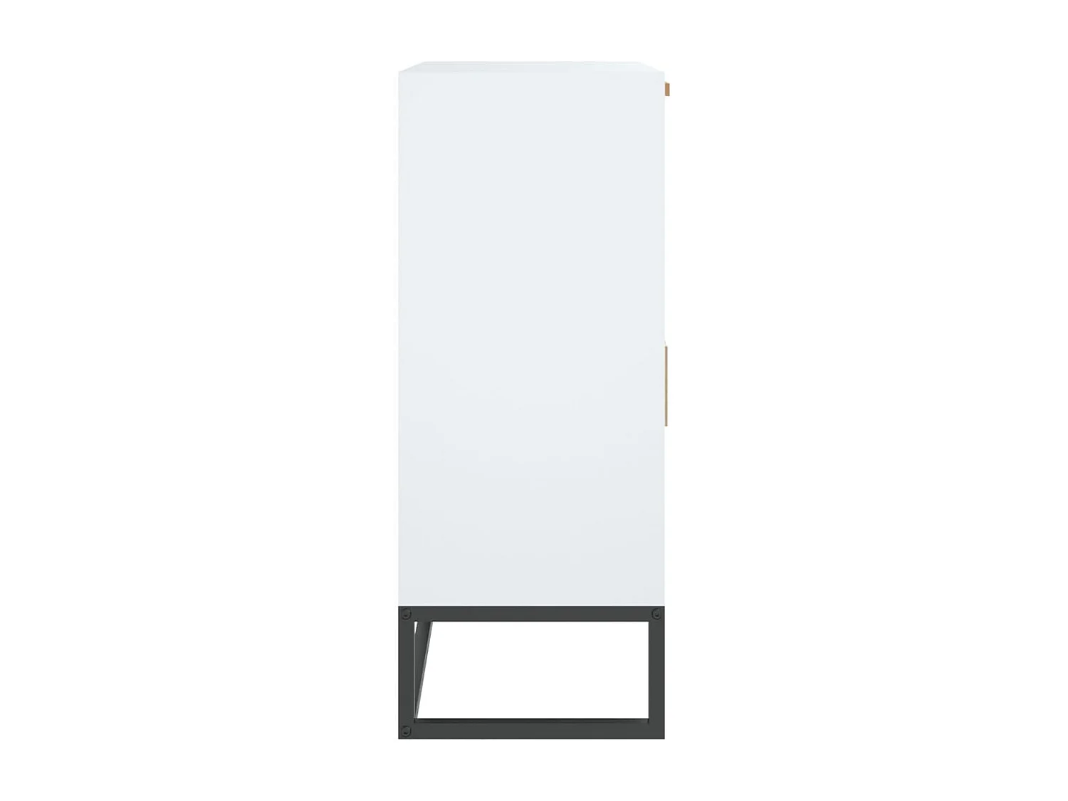 Aparador de madera contrachapada blanco 60x30x75 cm