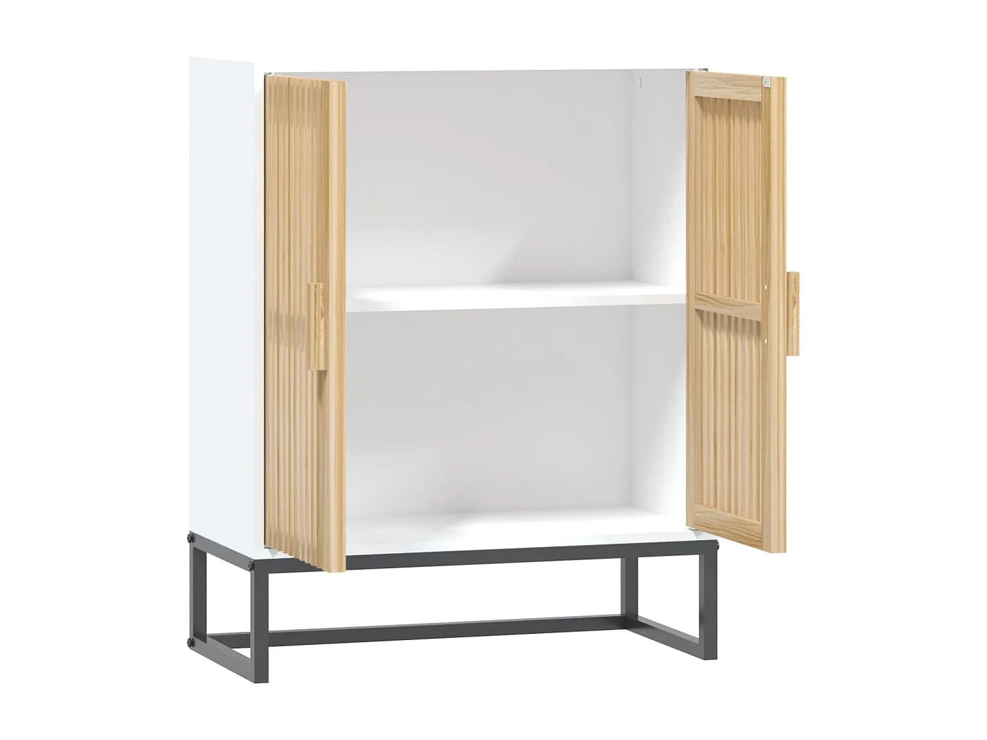 Dressoir 60x30x75 cm bewerkt hout wit