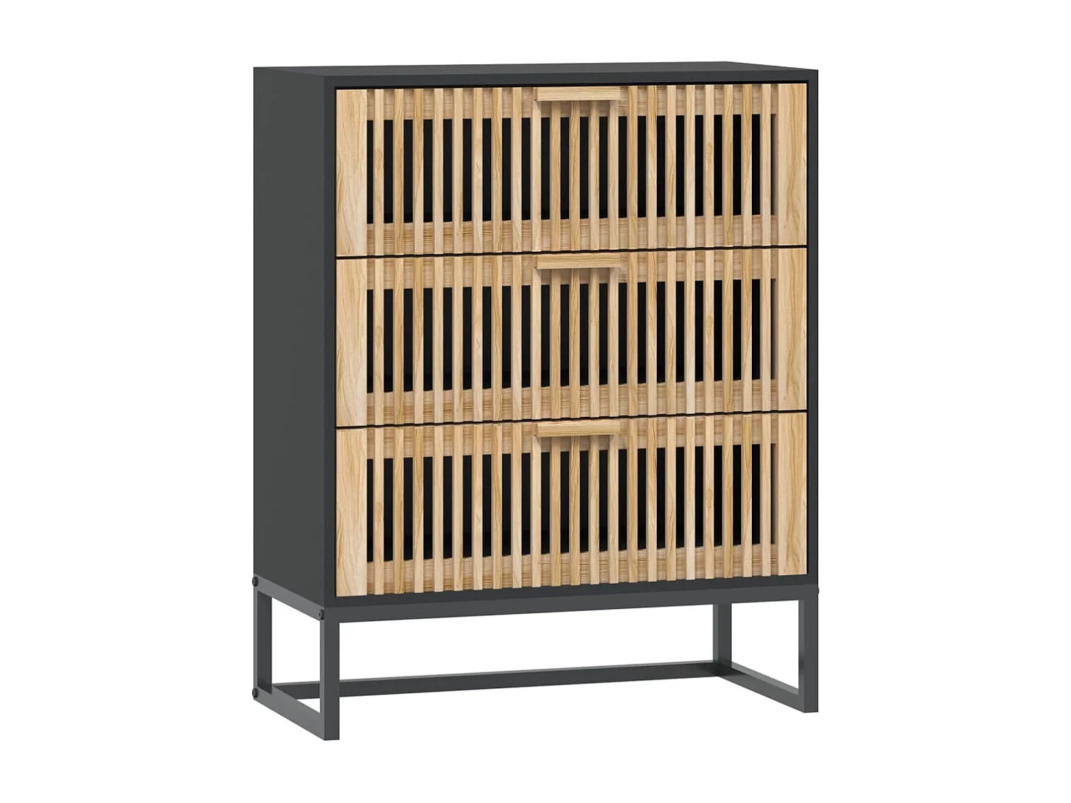 Aparador 60x30x75 cm derivados de madeira preto