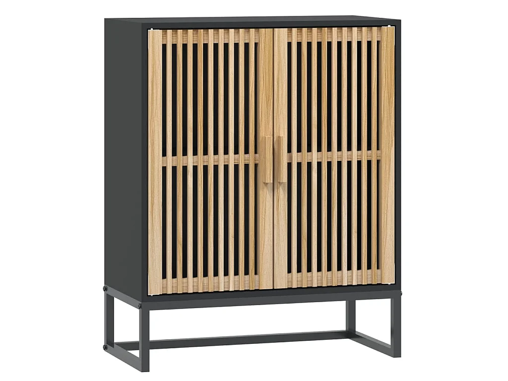 Sideboard Schwarz 60x30x75 cm Holzwerkstoff