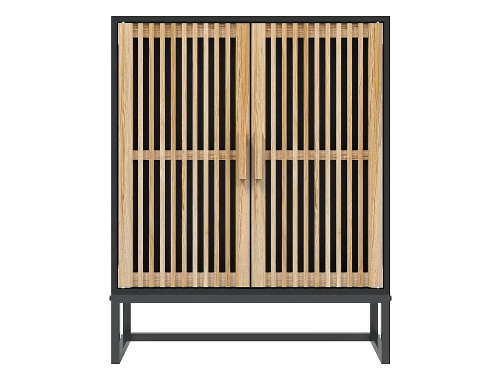 Sideboard Schwarz 60x30x75 cm Holzwerkstoff