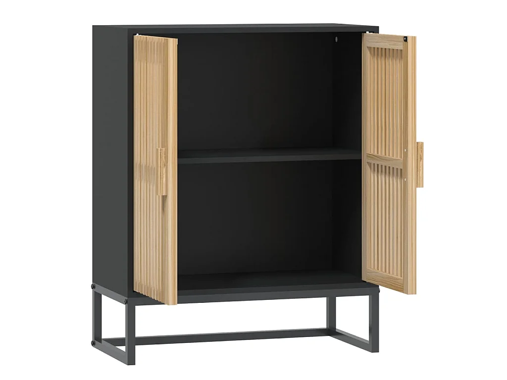 Sideboard Schwarz 60x30x75 cm Holzwerkstoff