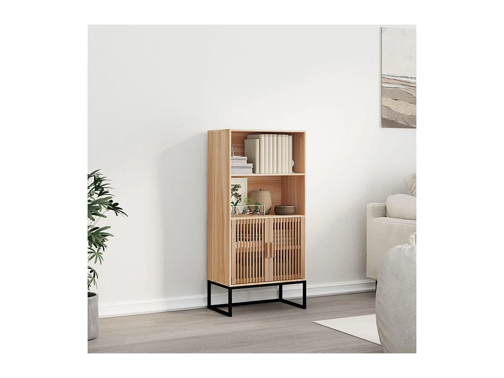 Buffet haut 60x35x125 cm bois d'ingénierie