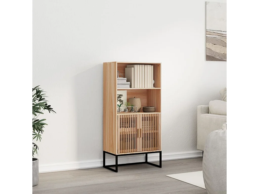 Buffet haut 60x35x125 cm bois d'ingénierie