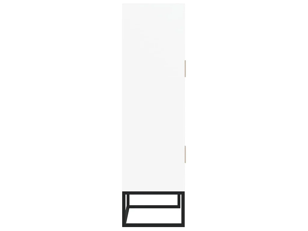 Buffet haut blanc 70x35x125 cm bois d'ingénierie