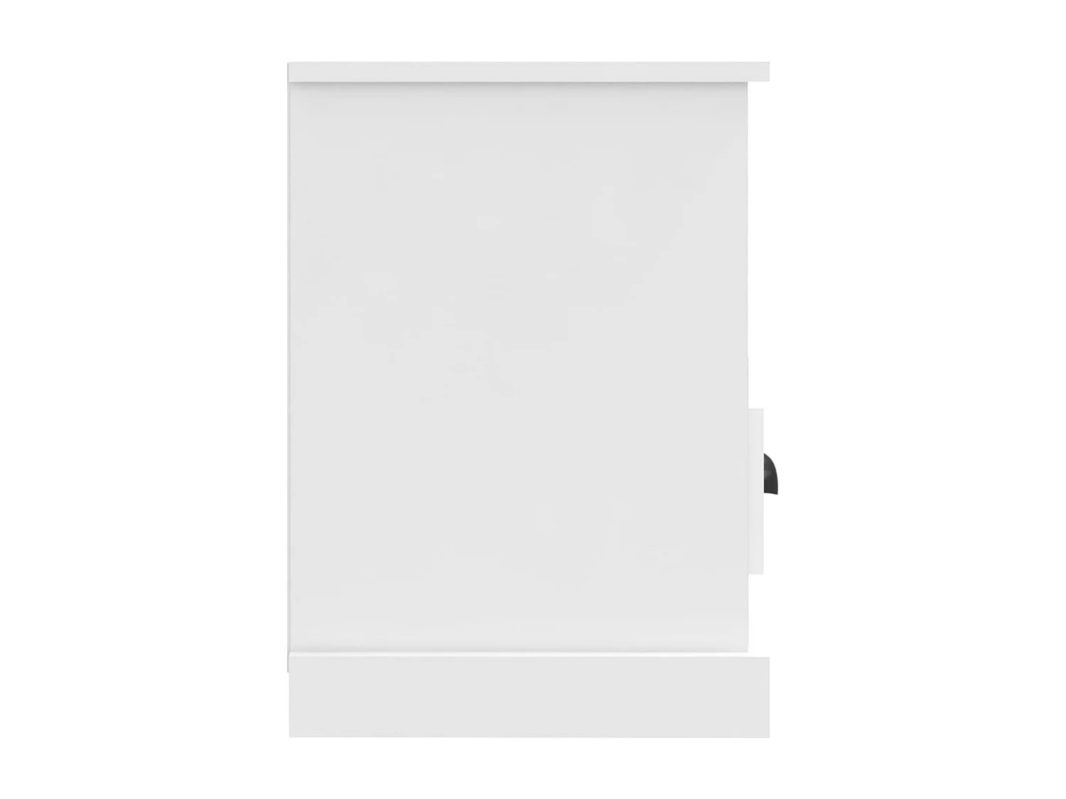 Tv-meubel 80x35x50 cm bewerkt hout wit