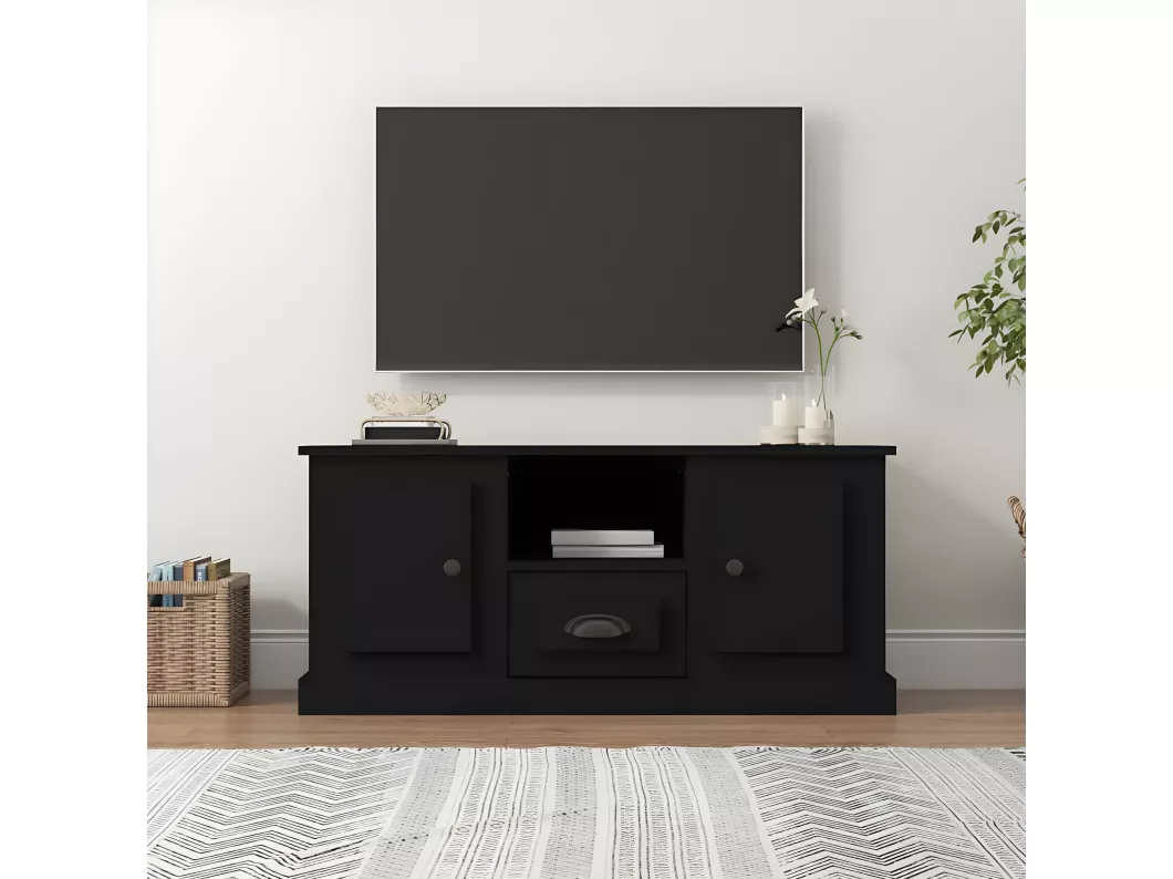 Kauf Unique TV-Schrank Schwarz 100x35,5x45 cm Holzwerkstoff