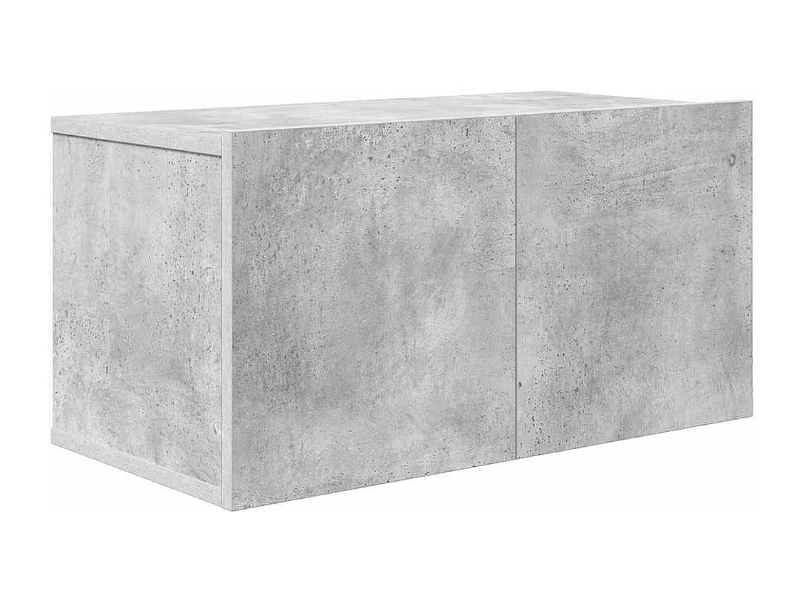 10-delige Tv-meubelset bewerkt hout betongrijs