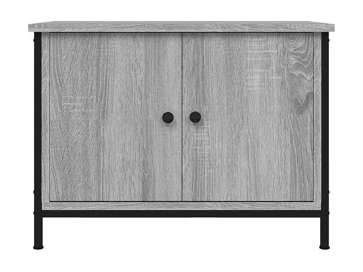 TV-Schrank mit Türen Grau Sonoma 60x35x45 cm Holzwerkstoff