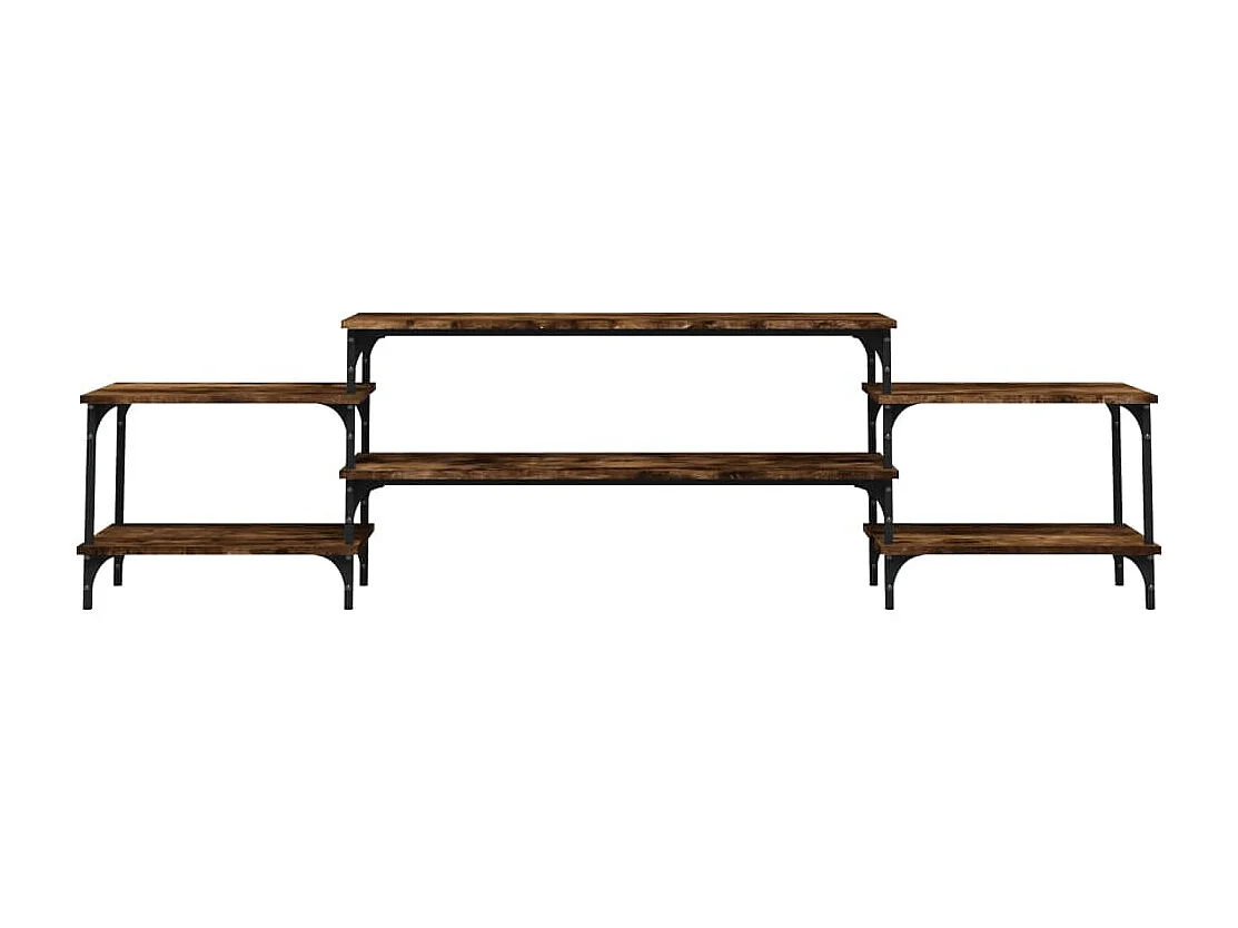 Mueble para TV madera contrachapada roble ahumado 197x35x52 cm