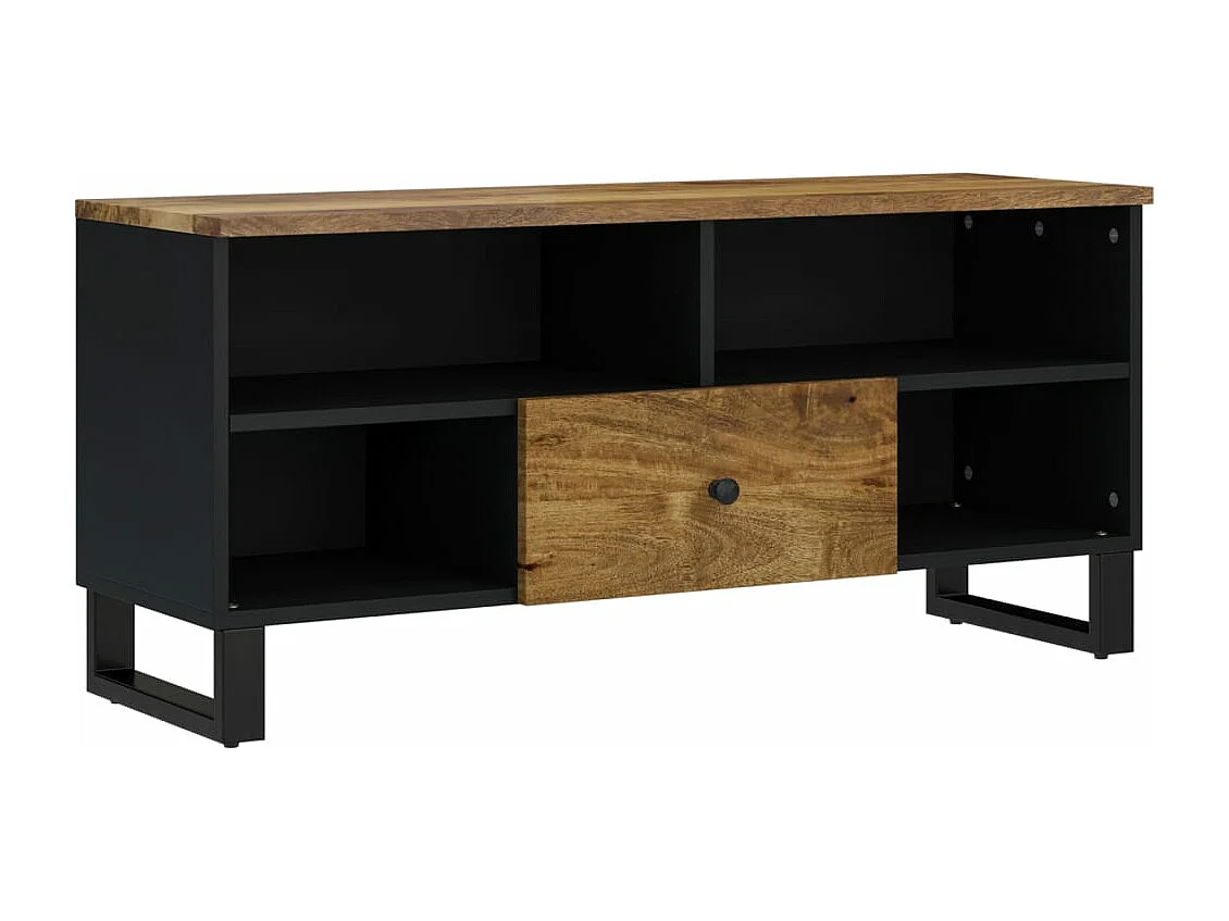 Tv-meubel 100x33x46 cm massief mangohout en bewerkt hout