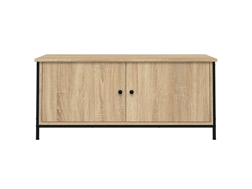 TV-Schrank mit Türen Sonoma-Eiche 102x35x45 cm Holzwerkstoff