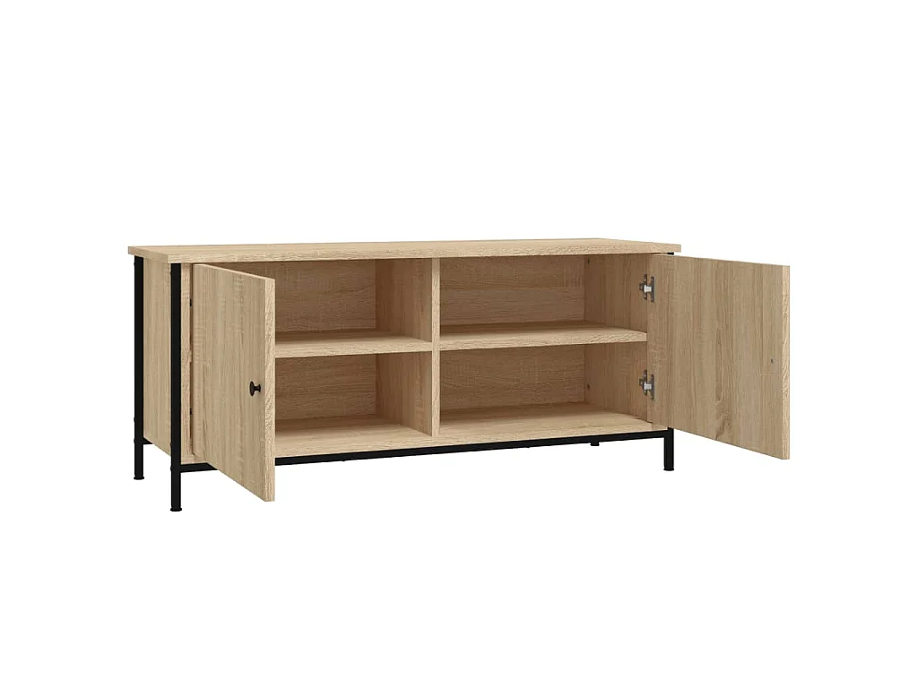 TV-Schrank mit Türen Sonoma-Eiche 102x35x45 cm Holzwerkstoff