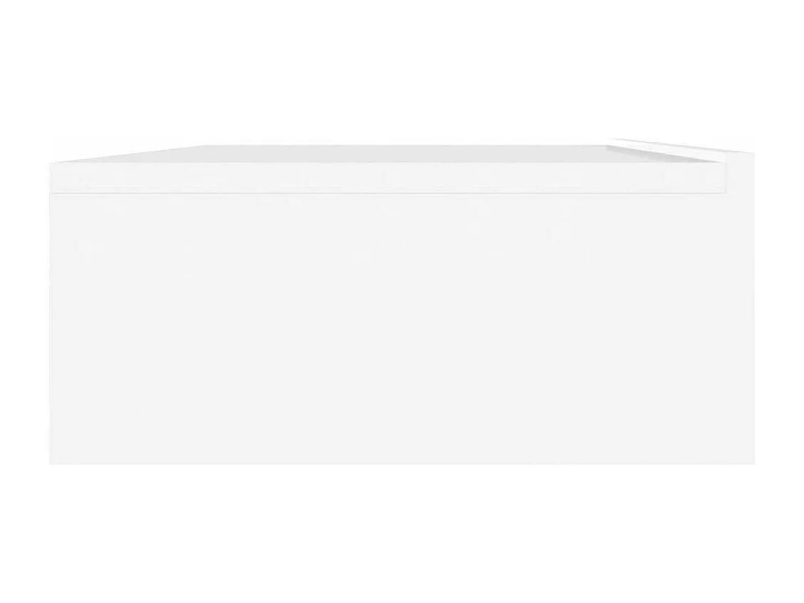 Meuble TV avec lumières LED Blanc 90x35x15,5 cm