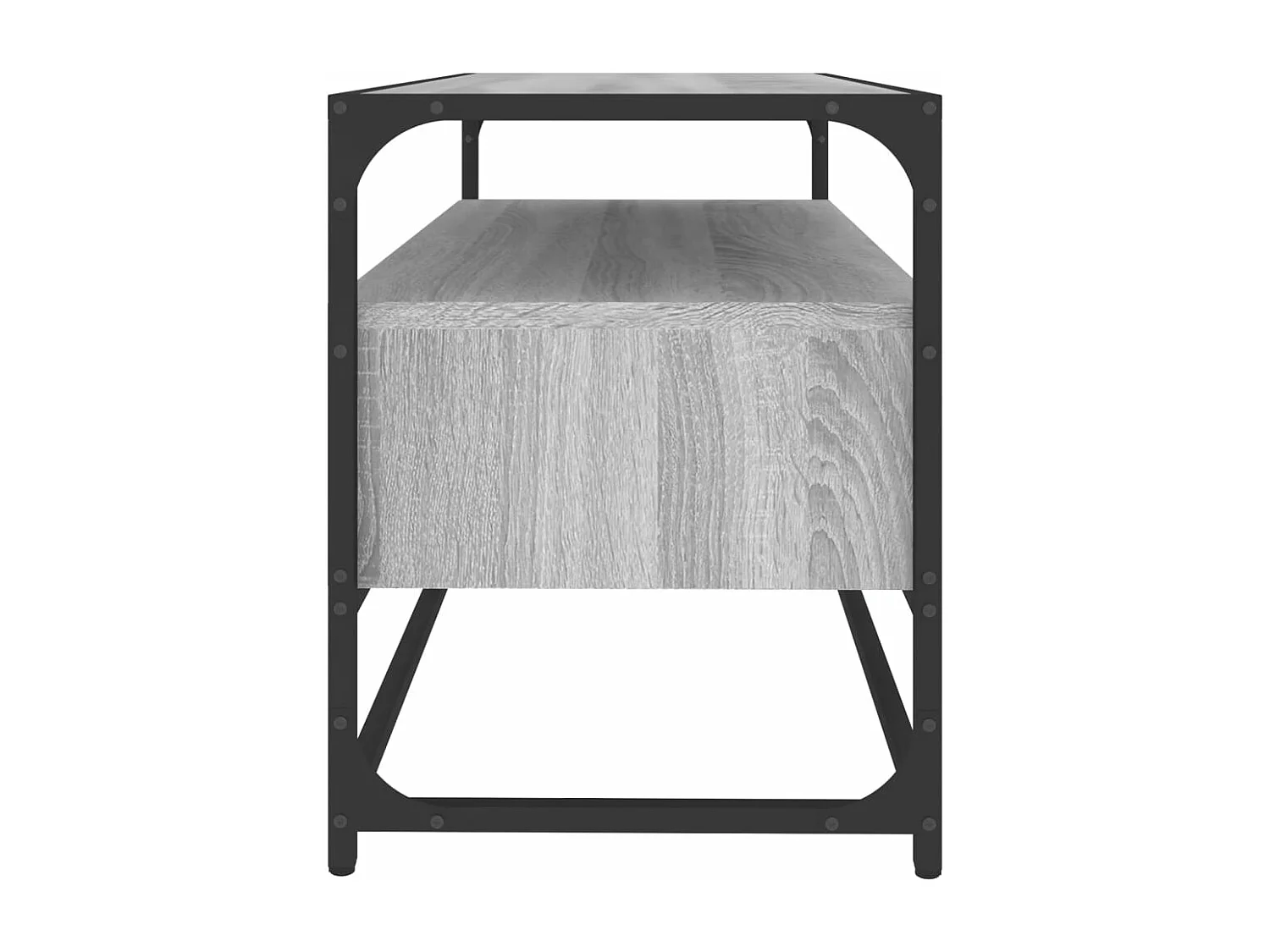 Tv-meubel 80x35x45 cm bewerkt hout grijs sonoma eikenkleurig