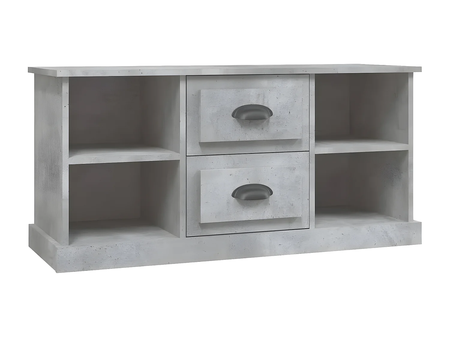 TV-Schrank Betongrau 99,5x35,5x48 cm Holzwerkstoff