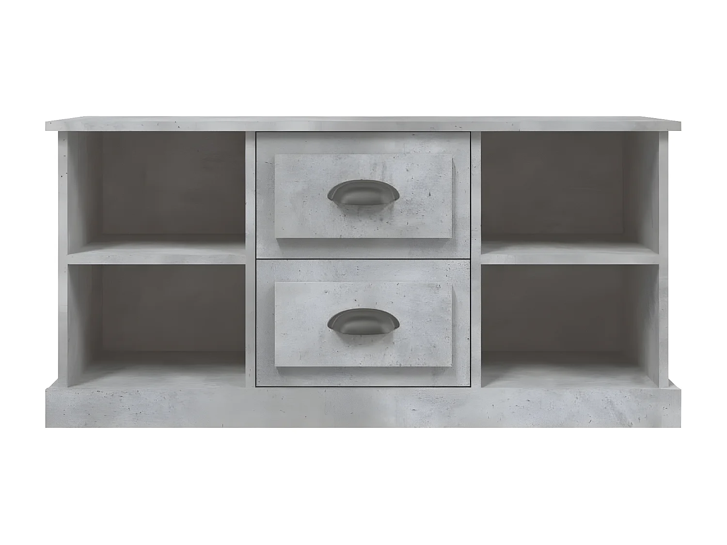 TV-Schrank Betongrau 99,5x35,5x48 cm Holzwerkstoff