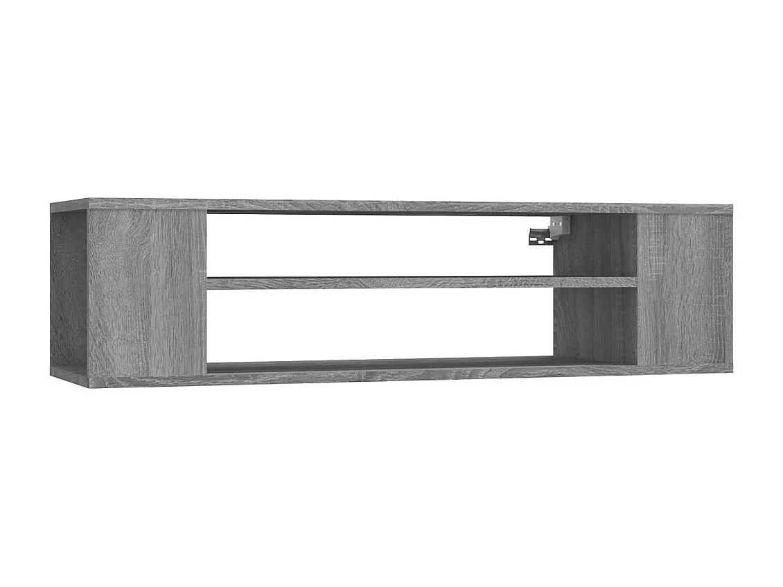 Armoire TV suspendue Sonoma gris 100x30x26,5 cm Bois Ingénierie