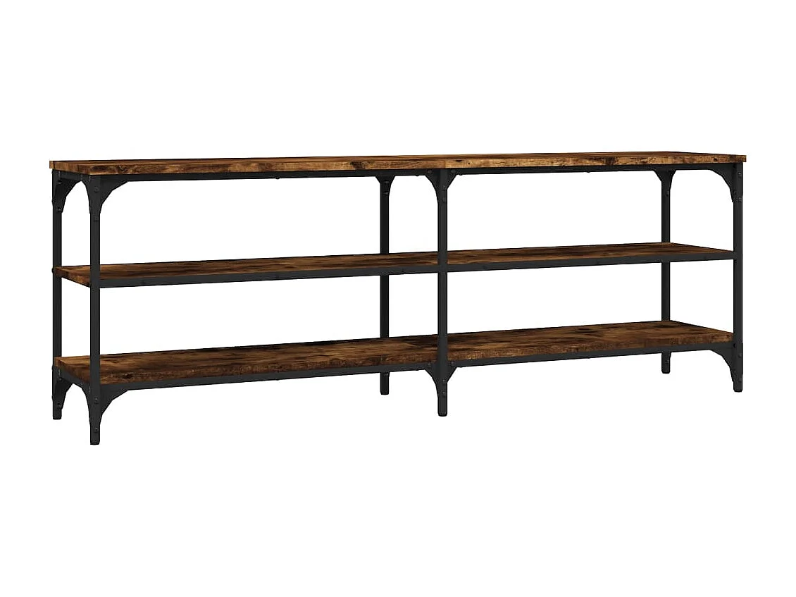 Mobile TV Rovere Fumo 140x30x50 cm in Legno Multistrato