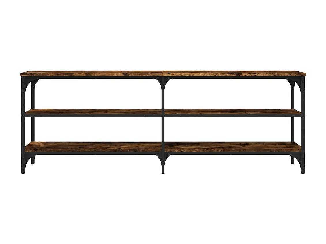 Mobile TV Rovere Fumo 140x30x50 cm in Legno Multistrato