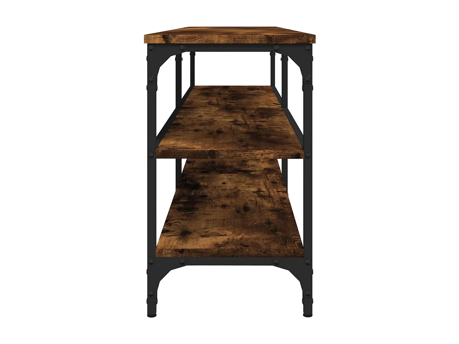 Mobile TV Rovere Fumo 140x30x50 cm in Legno Multistrato